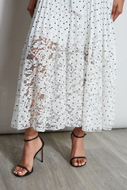 Elie Tahari Dresses & Jumpsuits|Maxi Dresses-Pin Dot Halter Dress