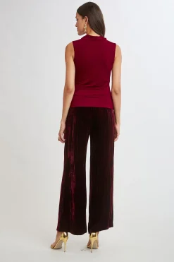 Elie Tahari Tops & Sweaters-Pleat Detail Matte Jersey Knit