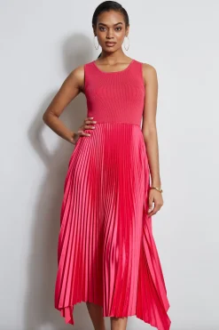 Elie Tahari Dresses & Jumpsuits|Midi Dresses-Pleated Midi Dress