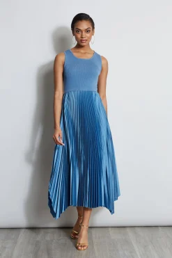 Elie Tahari Dresses & Jumpsuits|Midi Dresses-Pleated Midi Dress