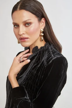 Elie Tahari Jackets & Blazers|Suiting-Plisse Velvet Embroidered Jacket