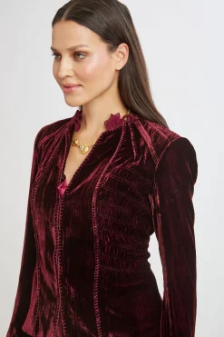 Elie Tahari Jackets & Blazers|Suiting-Plisse Velvet Embroidered Jacket
