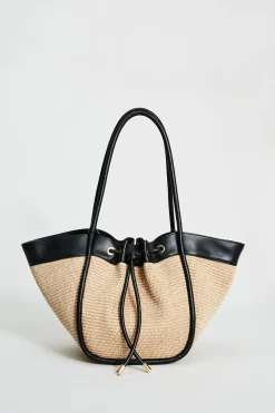 Elie Tahari Fragrance|Gloves-Raffia Tote Bag