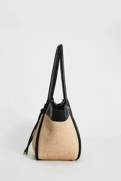 Elie Tahari Fragrance|Gloves-Raffia Tote Bag