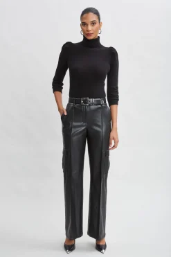 Elie Tahari Tops & Sweaters|Suiting-Ruched Sleeve Cashmere Wool Sweater