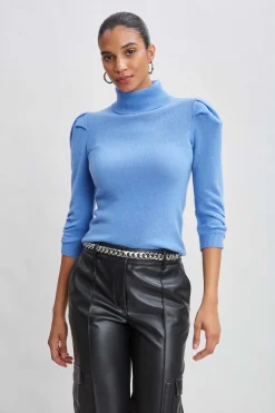 Elie Tahari Tops & Sweaters-Ruched Sleeve Cashmere Wool Sweater