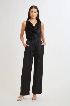 Elie Tahari Tops & Sweaters|Suiting-Satin Cowl Top