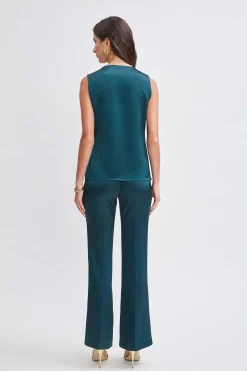 Elie Tahari Tops & Sweaters-Satin Cowl Top