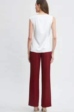 Elie Tahari Tops & Sweaters-Satin Crystal Cowl Top