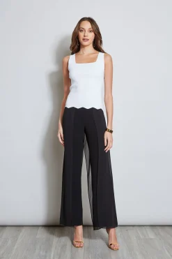 Elie Tahari Tops & Sweaters-Scallop Hem Sweater Tank