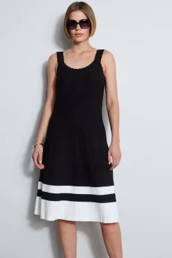 Elie Tahari Dresses & Jumpsuits|Sleeveless Dresses-Scallop Knit Dress