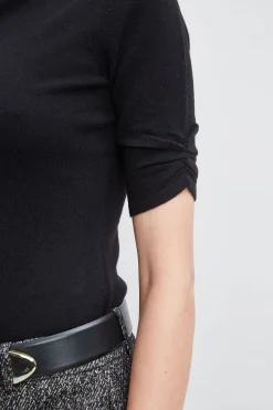 Elie Tahari Tops & Sweaters-Short Sleeve Cashmere Wool Sweater