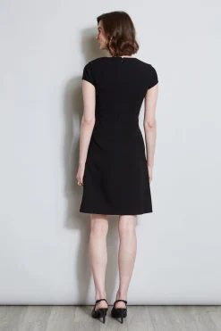 Elie Tahari Dresses & Jumpsuits|Short Sleeve Dresses-Short Sleeve Dart Dress