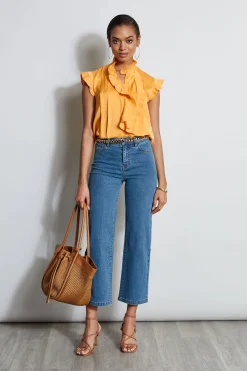 Elie Tahari Tops & Sweaters-Silk Cascade Ruffle Shirt