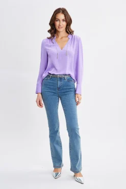 Elie Tahari Tops & Sweaters-Silk Chain Tassel Shirt