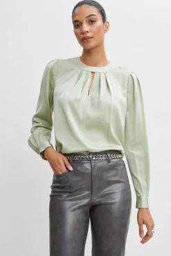 Elie Tahari Tops & Sweaters-Silk Keyhole Shirt
