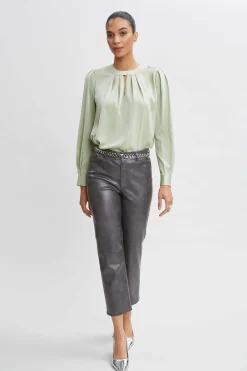 Elie Tahari Tops & Sweaters-Silk Keyhole Shirt