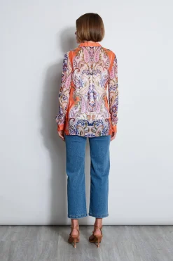 Elie Tahari Tops & Sweaters-Silk Paisley Button Down Shirt