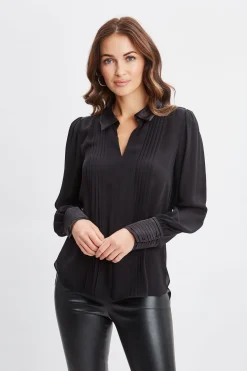 Elie Tahari Tops & Sweaters-Silk Pintuck Shirt