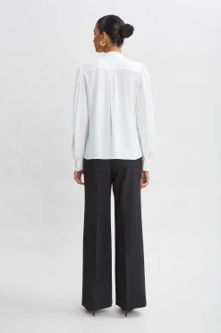 Elie Tahari Tops & Sweaters|Suiting-Silk Ruffle Button Down Shirt