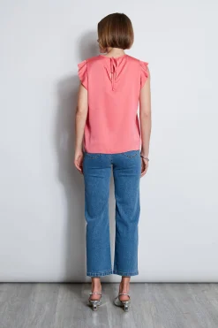 Elie Tahari Tops & Sweaters-Silk Ruffle Shirt