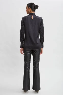 Elie Tahari Tops & Sweaters|Suiting-Silk Twist Neck Shirt