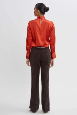 Elie Tahari Tops & Sweaters-Silk Twist Neck Shirt