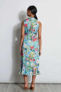 Elie Tahari Dresses & Jumpsuits|Sleeveless Dresses-Silk Wild Meadow Shirt Dress