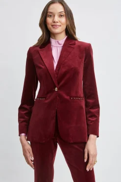 Elie Tahari Jackets & Blazers|Suiting-Single Button Velvet Blazer