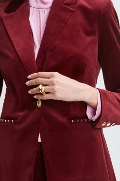 Elie Tahari Jackets & Blazers|Suiting-Single Button Velvet Blazer