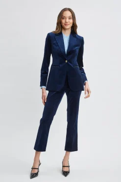 Elie Tahari Jackets & Blazers|Suiting-Single Button Velvet Blazer