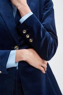 Elie Tahari Jackets & Blazers|Suiting-Single Button Velvet Blazer