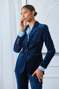 Elie Tahari Jackets & Blazers|Suiting-Single Button Velvet Blazer