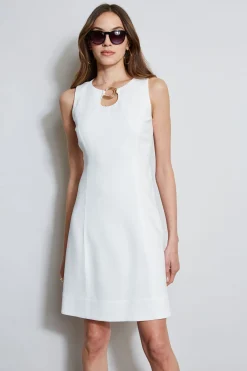 Elie Tahari Dresses & Jumpsuits|Sleeveless Dresses-Sleeveless Keyhole Ring Dress