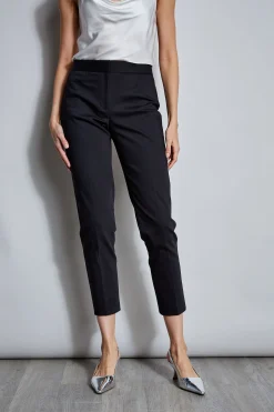 Elie Tahari Bottoms-Slim Cotton Pocket Pant