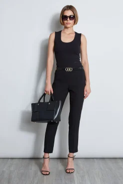 Elie Tahari Bottoms|Suiting-Slim Fit Crepe Pant