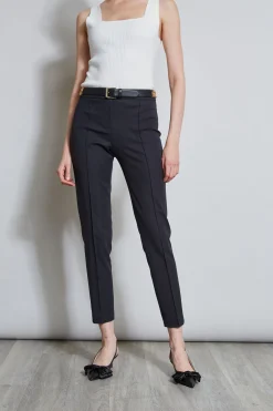 Elie Tahari Bottoms-Slim Pintuck Pant
