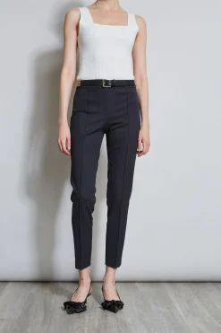 Elie Tahari Bottoms-Slim Pintuck Pant