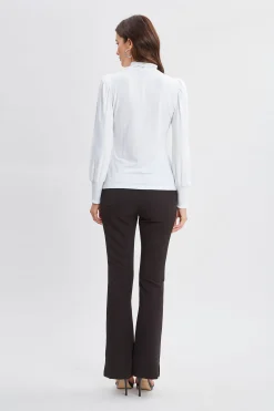 Elie Tahari Tops & Sweaters-Smocked Turtleneck Knit