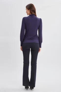 Elie Tahari Tops & Sweaters-Smocked Turtleneck Knit
