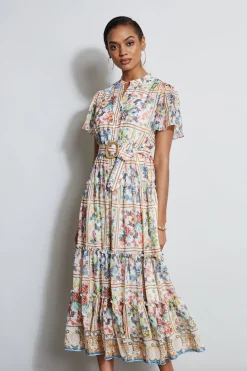 Elie Tahari Dresses & Jumpsuits|Short Sleeve Dresses-Summer Palace Belted Dress