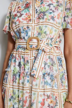 Elie Tahari Dresses & Jumpsuits|Short Sleeve Dresses-Summer Palace Belted Dress