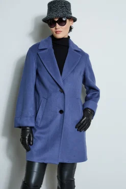 Elie Tahari Coats-Tahari Double Face Wool Blend Two Button Coat