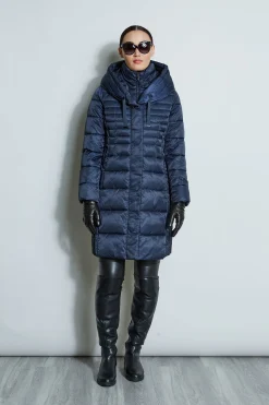 Elie Tahari Coats-Tahari Double Layer Long Puffer Coat