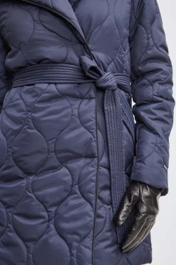 Elie Tahari Coats-Tahari Lightweight Quilted Wrap Puffer Coat