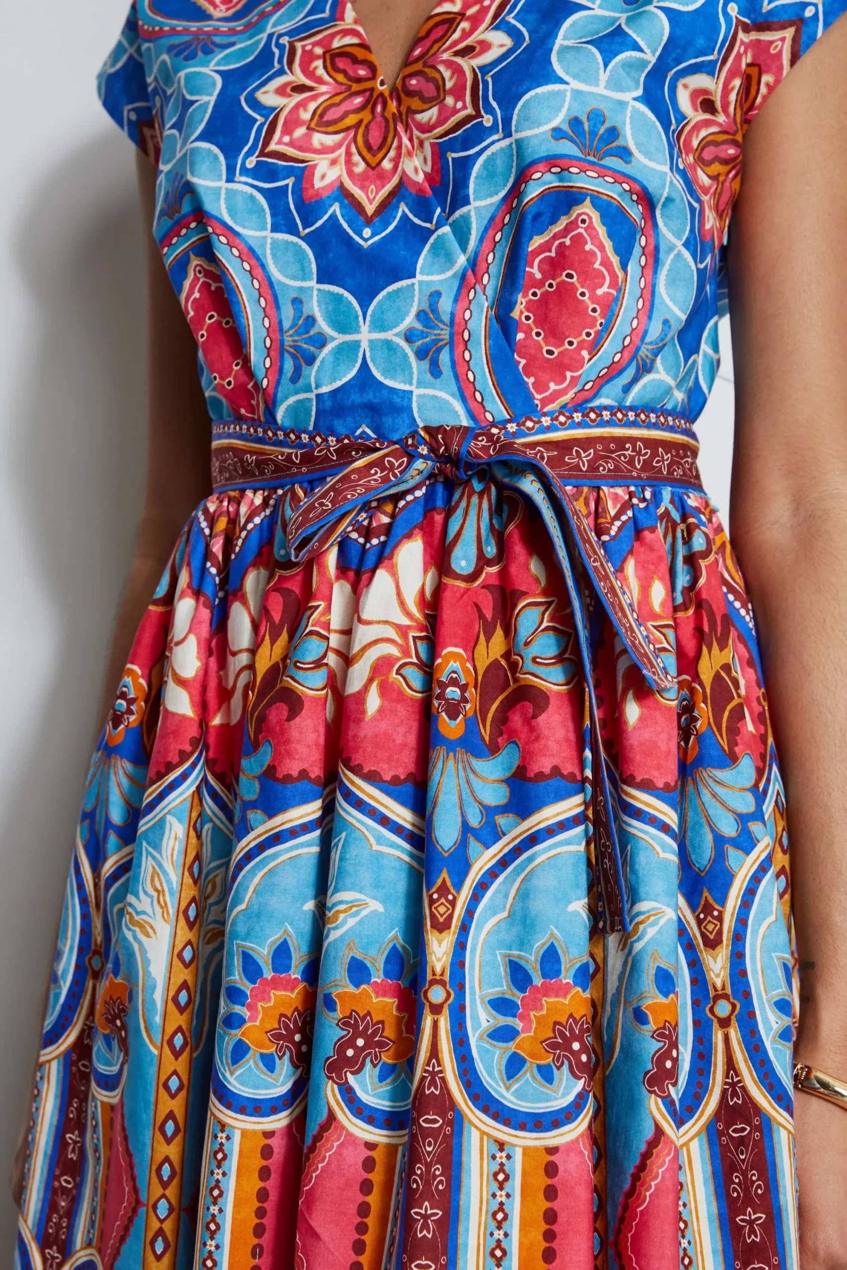 Elie Tahari Dresses & Jumpsuits|Midi Dresses-Tapestry Floral Cotton Midi Dress