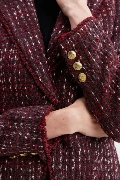 Elie Tahari Jackets & Blazers|Suiting-Tweed Single Button Blazer