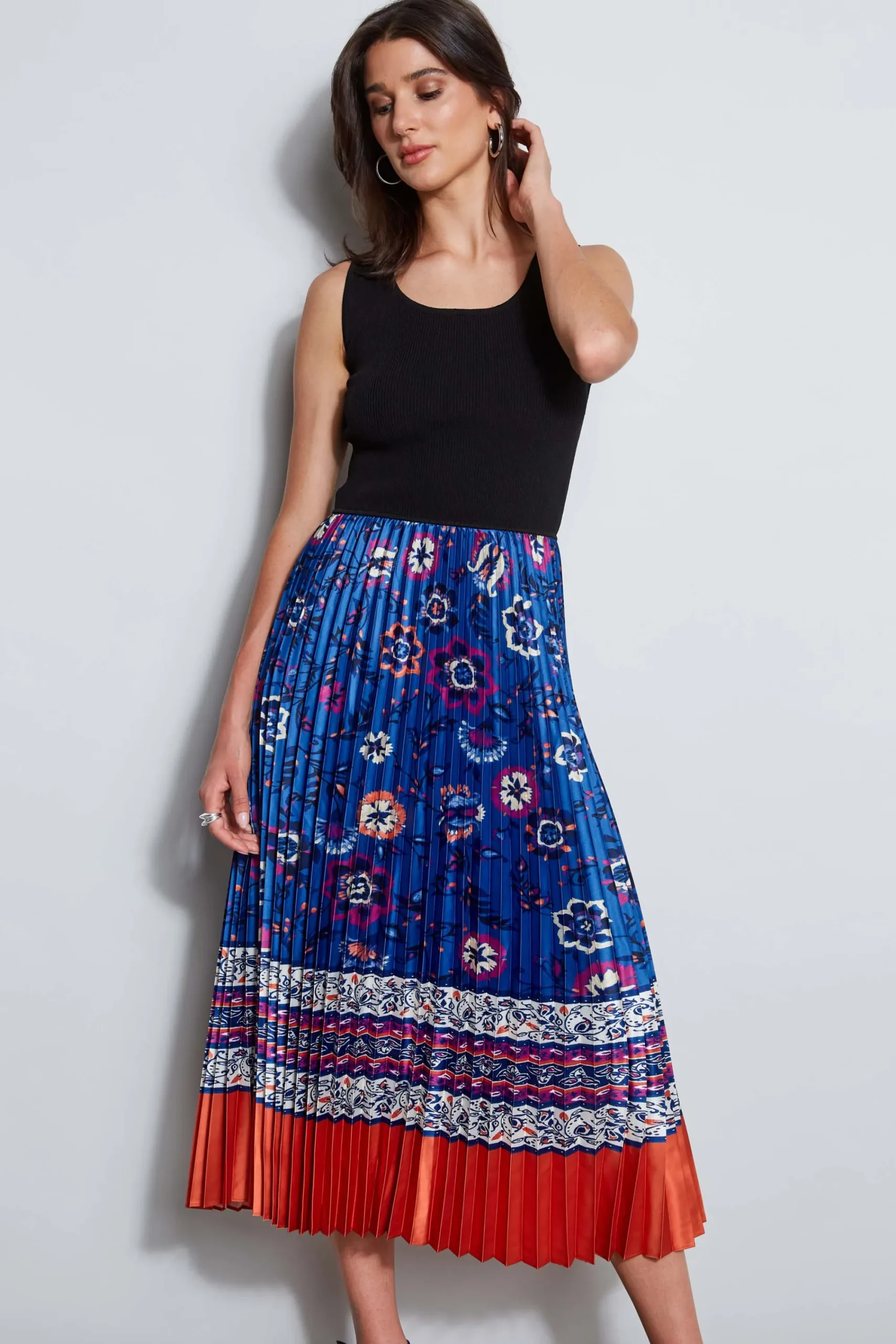 Elie Tahari Sleeveless Dresses|Dresses & Jumpsuits-Twilight Pleated Dress