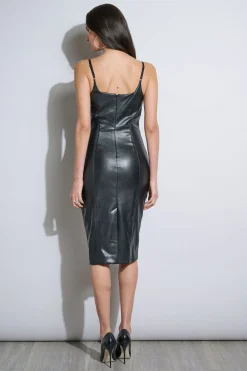 Elie Tahari Dresses & Jumpsuits|Sleeveless Dresses-Vegan Leather Dress