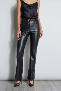 Elie Tahari Bottoms|Suiting-Vegan Leather Seam Pant